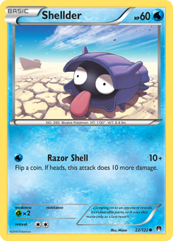 Shellder #22 Shellder - BREAKpoint - #22 - Pokemon TCG card