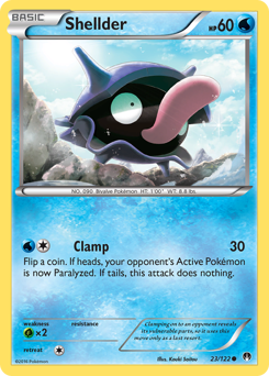 Shellder - BREAKpoint - #23 - Pokemon TCG card