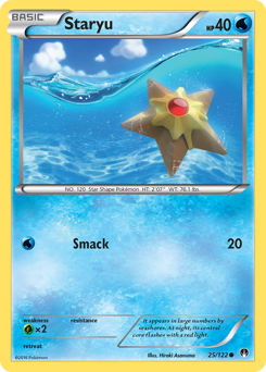 Staryu #25 Staryu - BREAKpoint - #25 - Pokemon TCG card