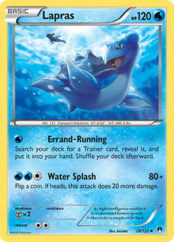 Lapras #28 Lapras - BREAKpoint - #28 - Pokemon TCG card