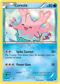 Corsola - BREAKpoint - #29 - Pokemon TCG card