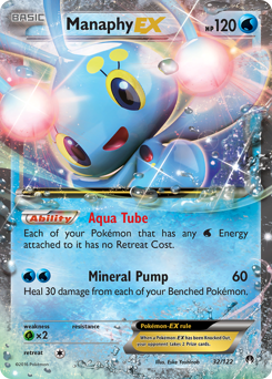 Manaphy-EX - BREAKpoint - #32 - Pokemon TCG card