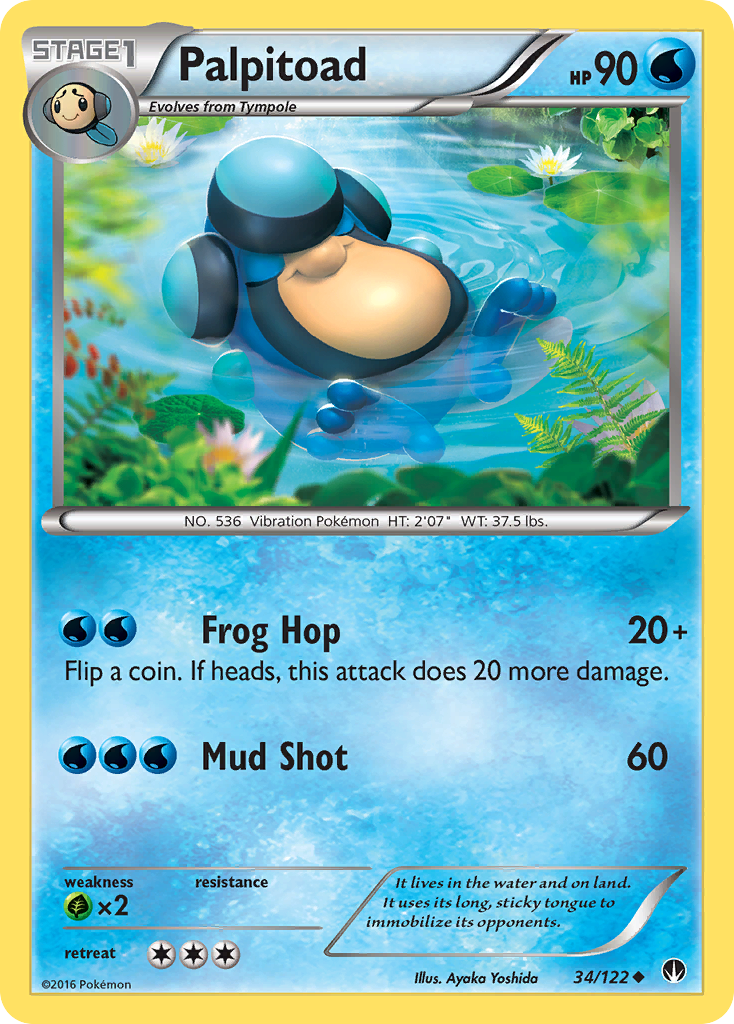 Palpitoad - BREAKpoint - #34 - Pokemon TCG card