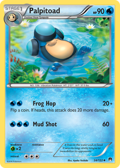 Palpitoad #34 Palpitoad - BREAKpoint - #34 - Pokemon TCG card