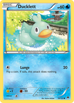 Ducklett - BREAKpoint - #36 - Pokemon TCG card