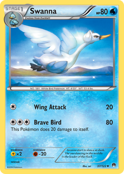 Swanna #37 Swanna - BREAKpoint - #37 - Pokemon TCG card