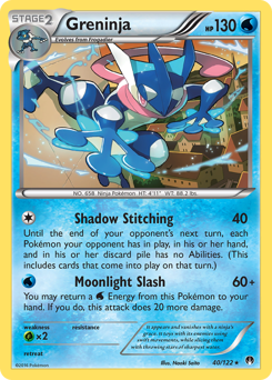 Greninja - BREAKpoint - #40 - Pokemon TCG card