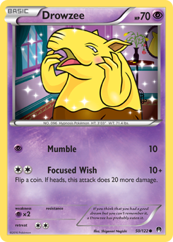 Drowzee #50 Drowzee - BREAKpoint - #50 - Pokemon TCG card