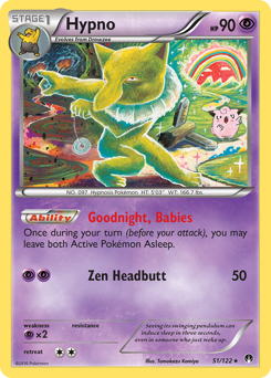 Hypno #51 Hypno - BREAKpoint - #51 - Pokemon TCG card