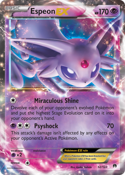 Espeon-EX #52 Espeon-EX - BREAKpoint - #52 - Pokemon TCG card