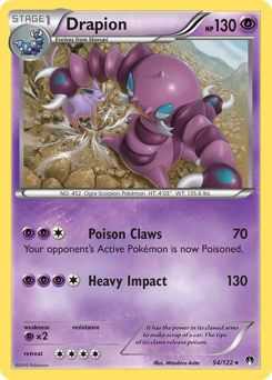 Drapion - BREAKpoint - #54 - Pokemon TCG card