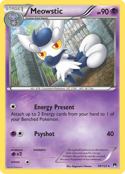 Meowstic #59 Meowstic - BREAKpoint - #59 - Pokemon TCG card