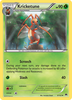 Kricketune #6 Kricketune - BREAKpoint - #6 - Pokemon TCG card