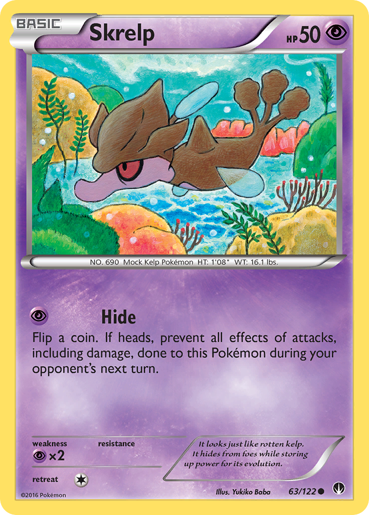Skrelp - BREAKpoint - #63 - Pokemon TCG card