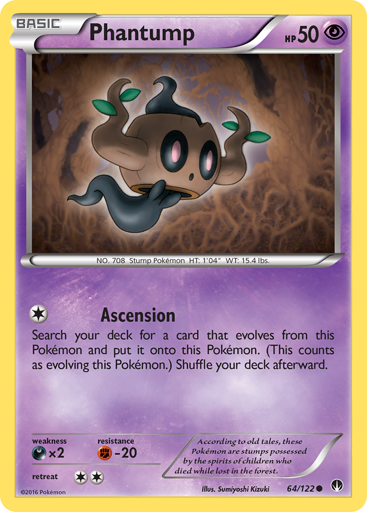 Phantump - BREAKpoint - #64 - Pokemon TCG card