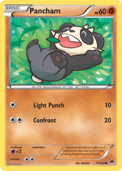 Pancham - BREAKpoint - #71 - Pokemon TCG card
