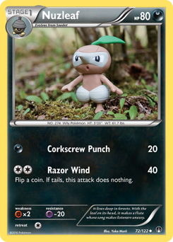 Nuzleaf #72 Nuzleaf - BREAKpoint - #72 - Pokemon TCG card