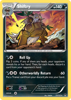 Shiftry #73 Shiftry - BREAKpoint - #73 - Pokemon TCG card