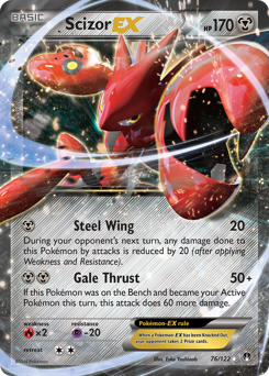 Scizor-EX - BREAKpoint - #76 - Pokemon TCG card