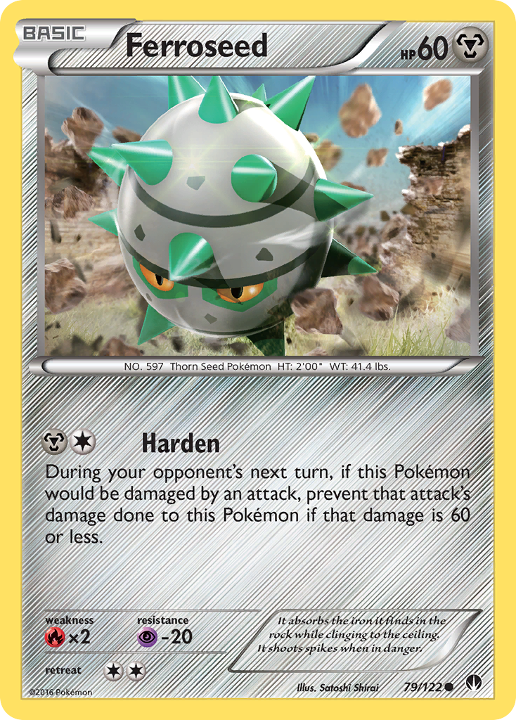 Ferroseed - BREAKpoint - #79 - Pokemon TCG card