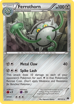 Ferrothorn #80 Ferrothorn - BREAKpoint - #80 - Pokemon TCG card