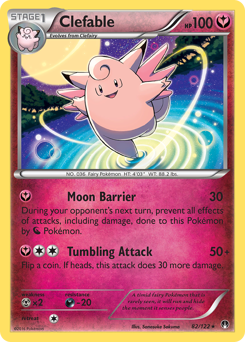 Clefable - BREAKpoint - #82 - Pokemon TCG card