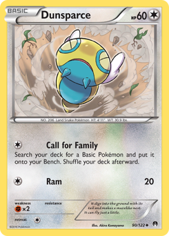 Dunsparce - BREAKpoint - #90 - Pokemon TCG card