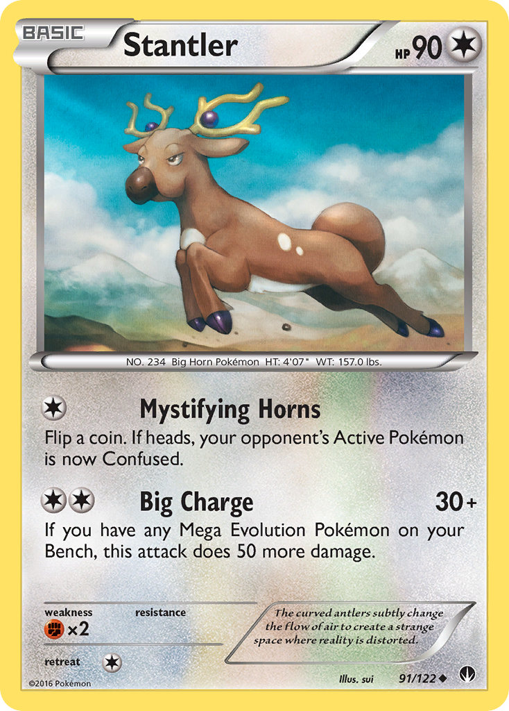 Stantler - BREAKpoint - #91 - Pokemon TCG card
