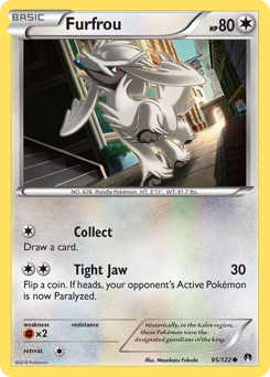 Furfrou - BREAKpoint - #95 - Pokemon TCG card
