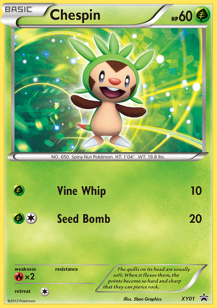 Chespin - XY Black Star Promos - #XY01 - Pokemon TCG card