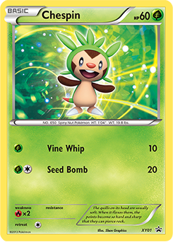 Chespin - XY Black Star Promos - #XY01 - Pokemon TCG card