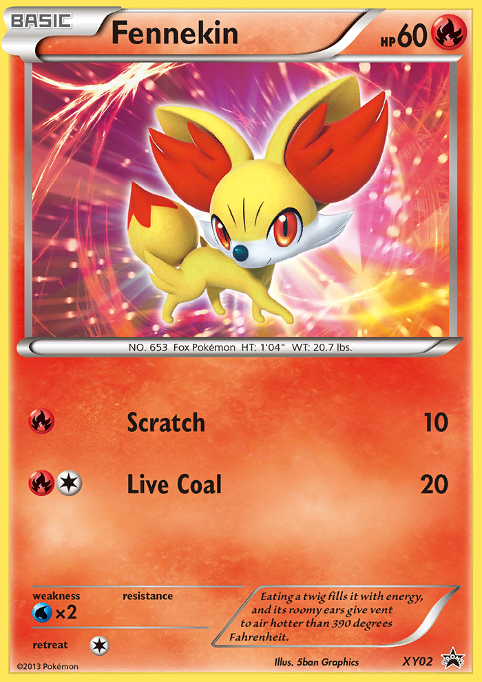 Fennekin - XY Black Star Promos - #XY02 - Pokemon TCG card