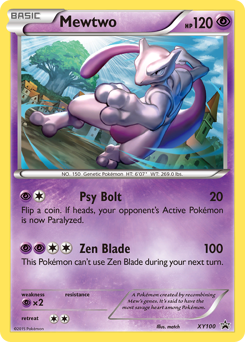 Mewtwo - XY Black Star Promos - #XY100 - Pokemon TCG card
