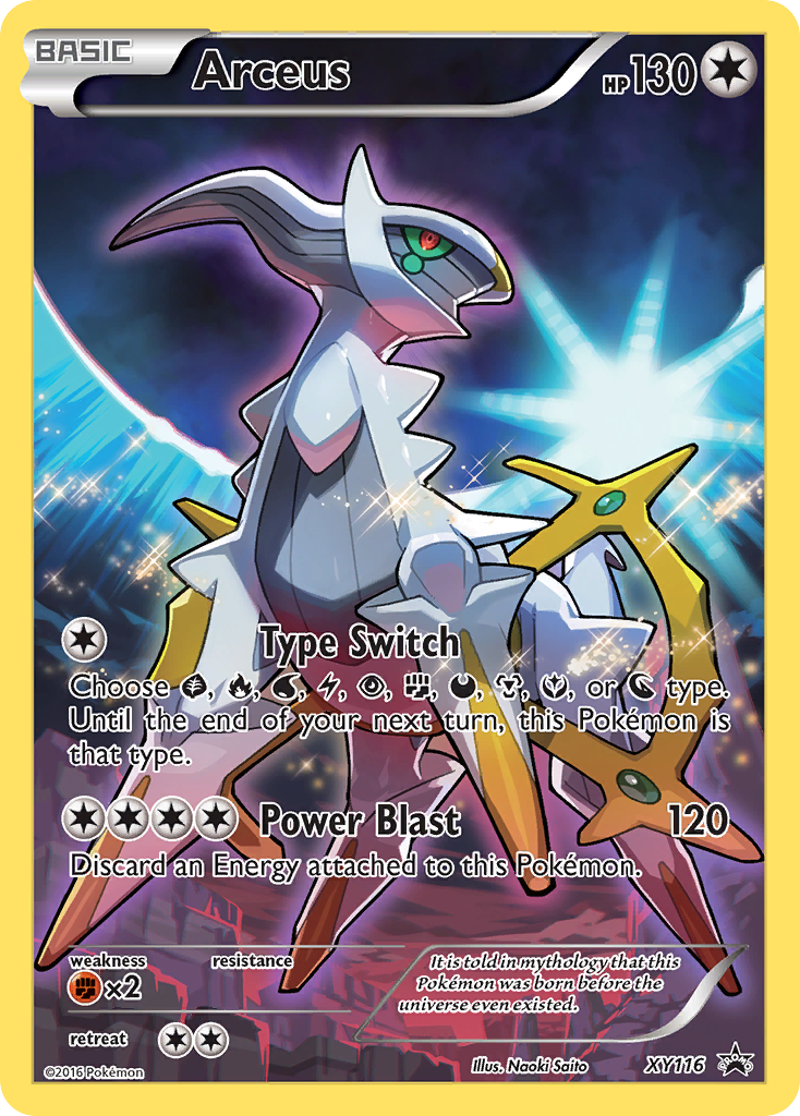 Arceus - XY Black Star Promos - #XY116 - Pokemon TCG card
