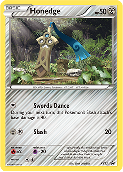 Honedge - XY Black Star Promos - #XY12 - Pokemon TCG card