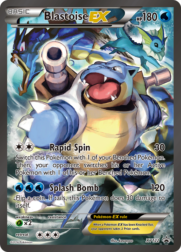 Blastoise-EX - XY Black Star Promos - #XY122 - Pokemon TCG card