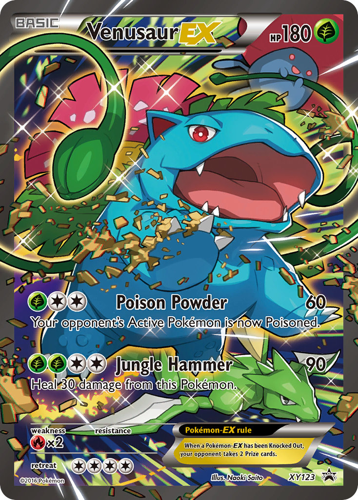 Venusaur-EX - XY Black Star Promos - #XY123 - Pokemon TCG card