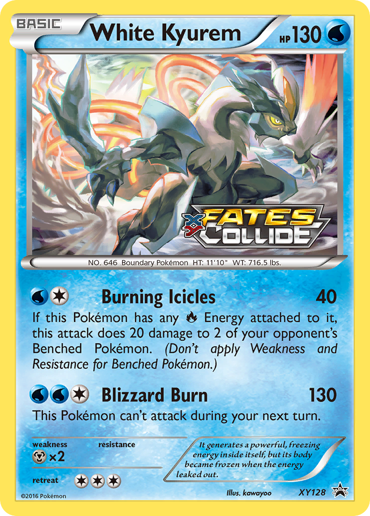 White Kyurem - XY Black Star Promos - #XY128 - Pokemon TCG card