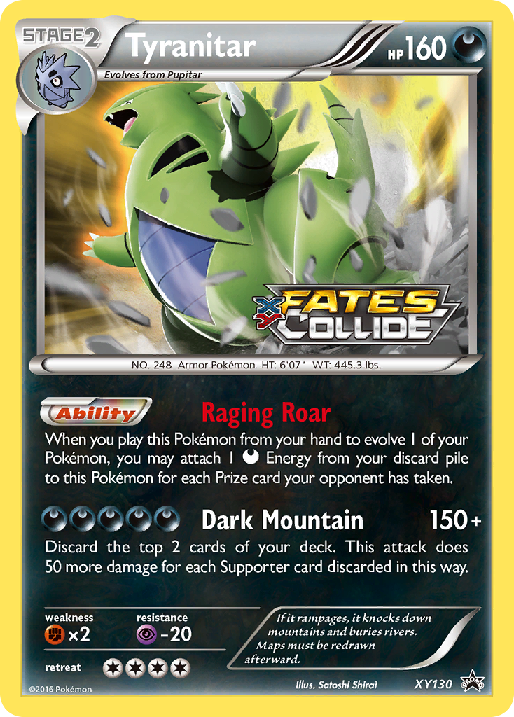 Tyranitar - XY Black Star Promos - #XY130 - Pokemon TCG card