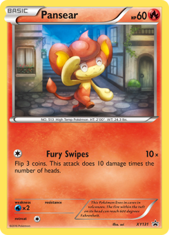 Pansear - XY Black Star Promos - #XY131 - Pokemon TCG card