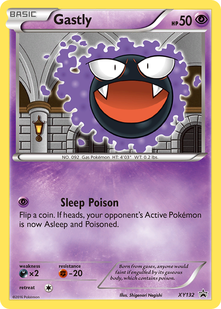 Gastly - XY Black Star Promos - #XY132 - Pokemon TCG card