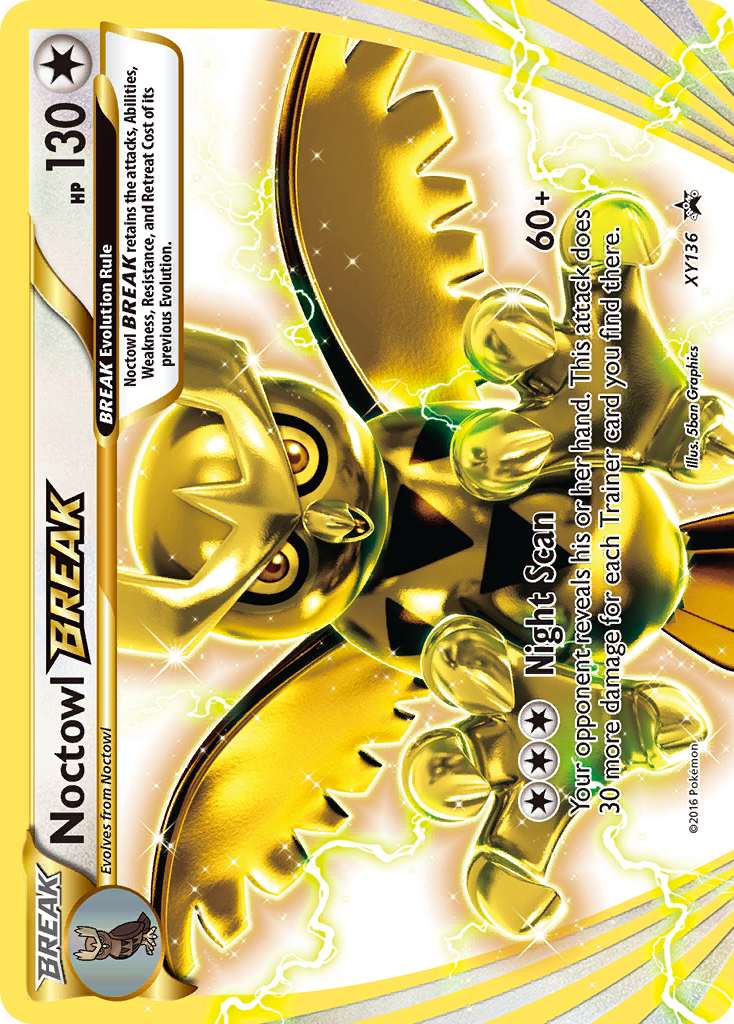 Noctowl BREAK - XY Black Star Promos - #XY136 - Pokemon TCG card