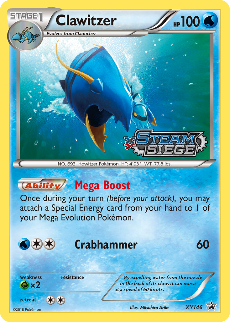 Clawitzer - XY Black Star Promos - #XY146 - Pokemon TCG card