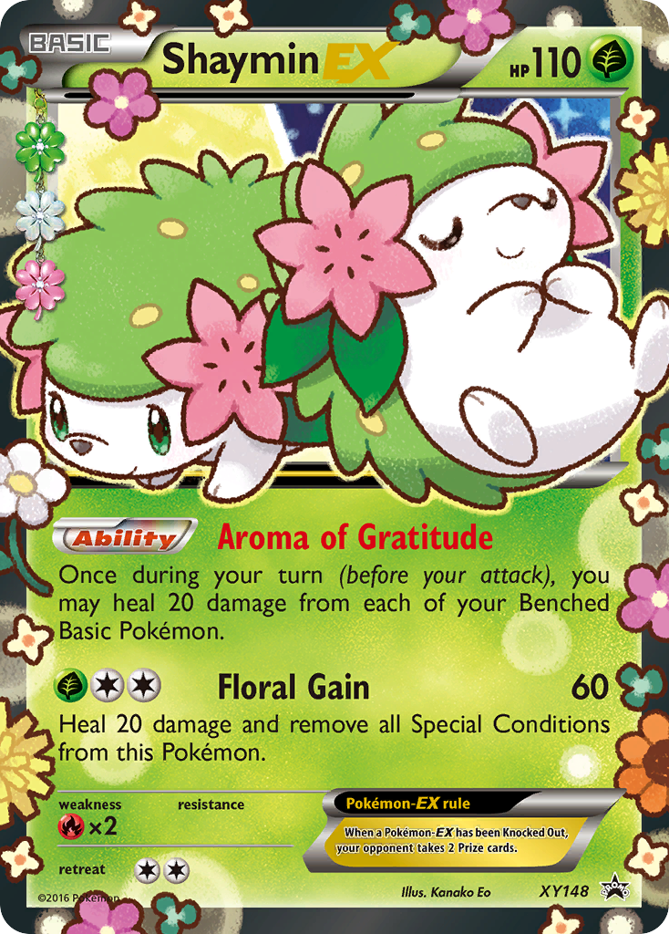 Shaymin-EX - XY Black Star Promos - #XY148 - Pokemon TCG card