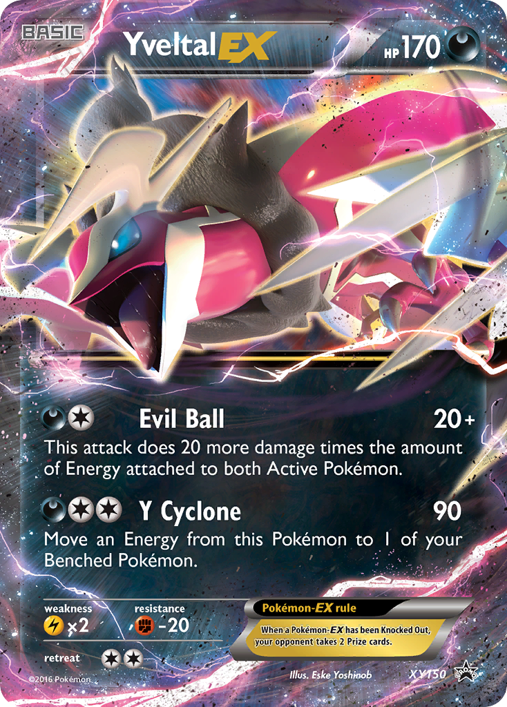 Yveltal-EX - XY Black Star Promos - #XY150 - Pokemon TCG card
