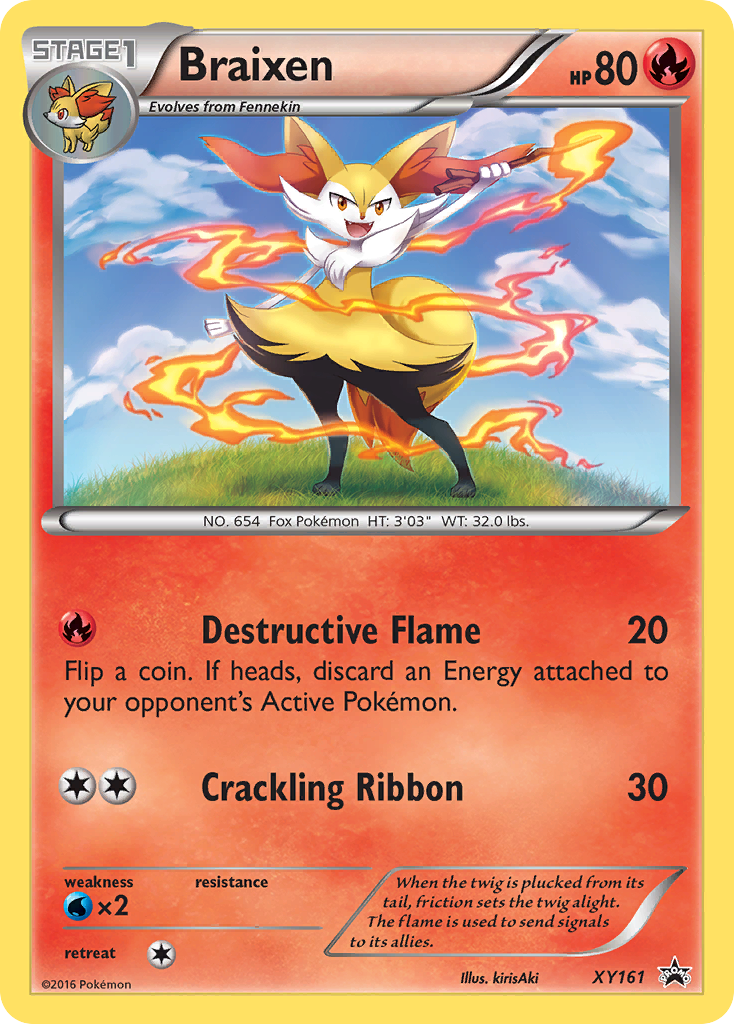 Braixen - XY Black Star Promos - #XY161 - Pokemon TCG card