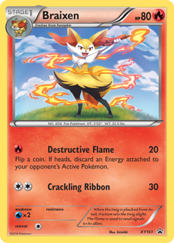 Braixen - XY Black Star Promos - #XY161 - Pokemon TCG card
