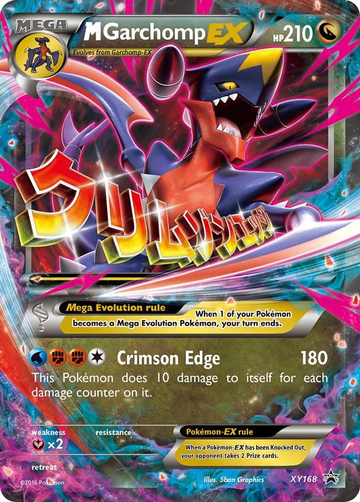 M Garchomp-EX - XY Black Star Promos - #XY168 - Pokemon TCG card