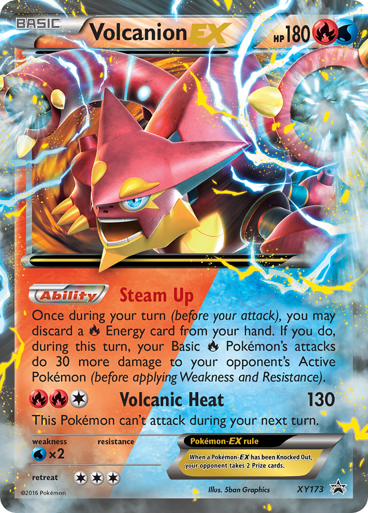 Volcanion-EX - XY Black Star Promos - #XY173 - Pokemon TCG card