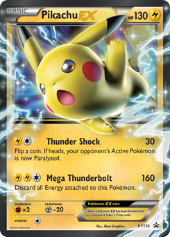 Pikachu-EX #XY174 Pikachu-EX - XY Black Star Promos - #XY174 - Pokemon TCG card